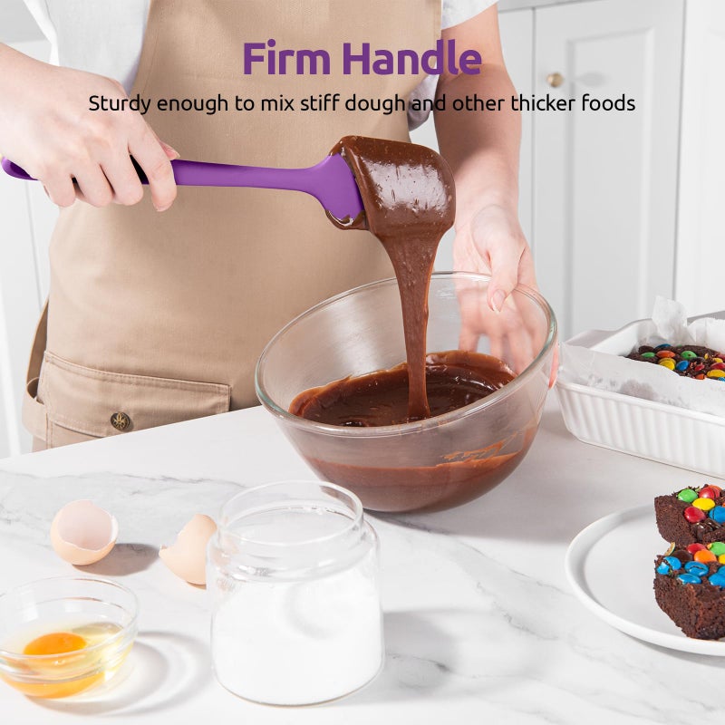 U-Taste Silicone Spatula Set with 600 Degrees Fahrenheit Heat Resistant (Purple) - Image 5